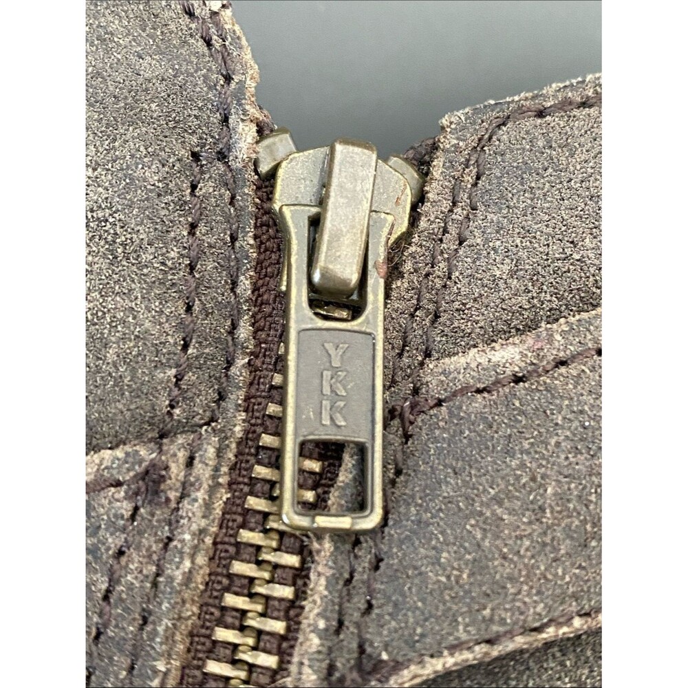 Born Brown Suede Ankle Boots Brass Buckle Sz 9.5 M Boho Western Cottage - Picture 9 of 15